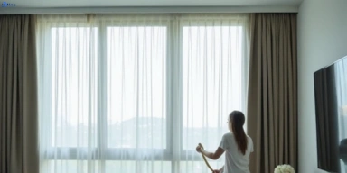 Delicate sheer drape cleaning croydon-park-nsw Matty Curtain Cleaning
